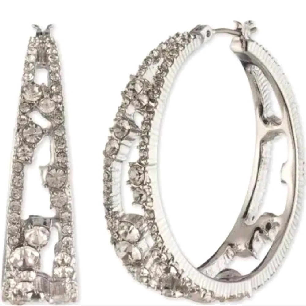 Givenchy Silver Hoop Earrings